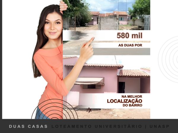 2 Casas + Terreno de 600m² ao Lado do UNASP | Loteamento Universitário
