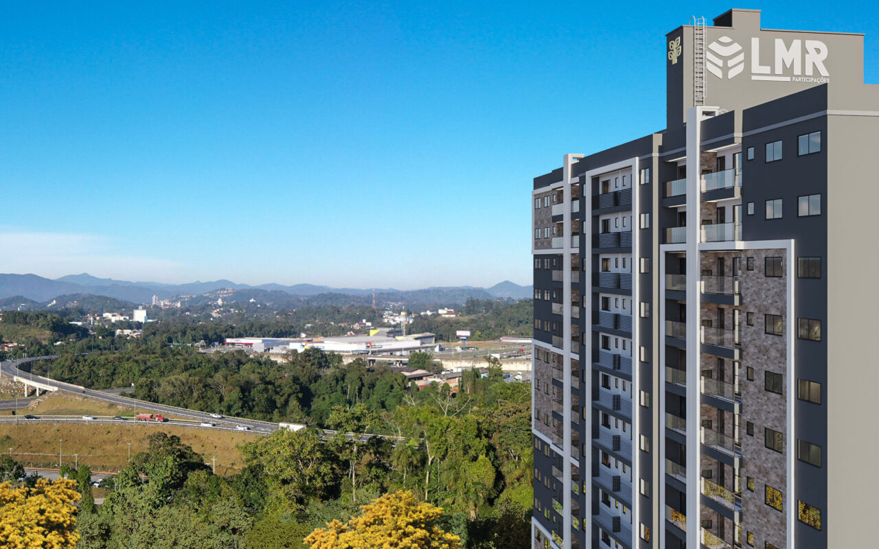 Apartamento em Blumenau , sacada com churrasqueira. Bairro Fidélis