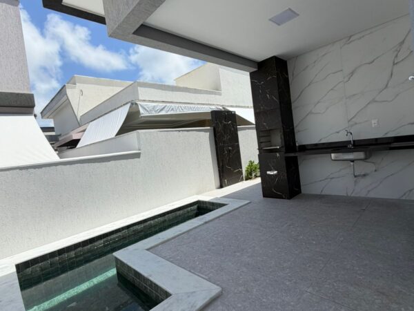 Casa Térrea no condomínio fechado sunville, área gourmet, churrasqueira e piscina