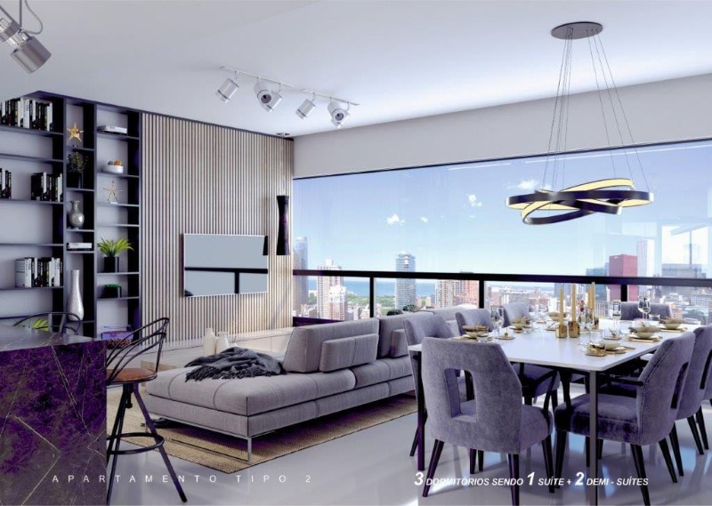 Apartamento 2 dormitórios 1 suíte 123m² 2 vagas Centro Balneario Camboriu/SC