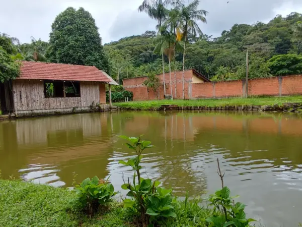 Chácara em Blumenau. Com rancho em construção. Lagoa com água. Poço artesiano. Pomar