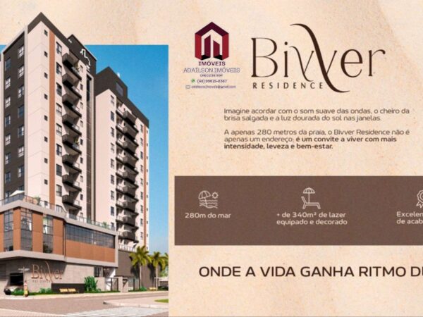 Apartamentos 1 Quarto , 33m2 e 2 Dorm 58m2 no Bivver Residence Em Piçarras SC BRASIL
