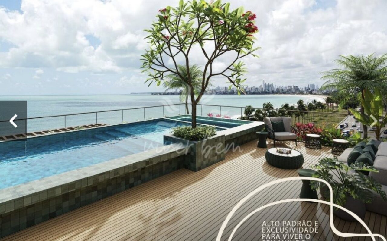 Vende-se flat na beira-mar do Bessa, melhor localização para investimento!