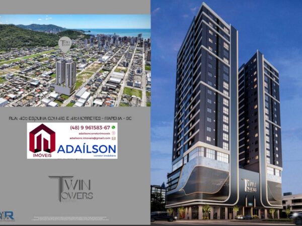 Twin Towers Apartamentos na planta em Itapema SC  BRASIL