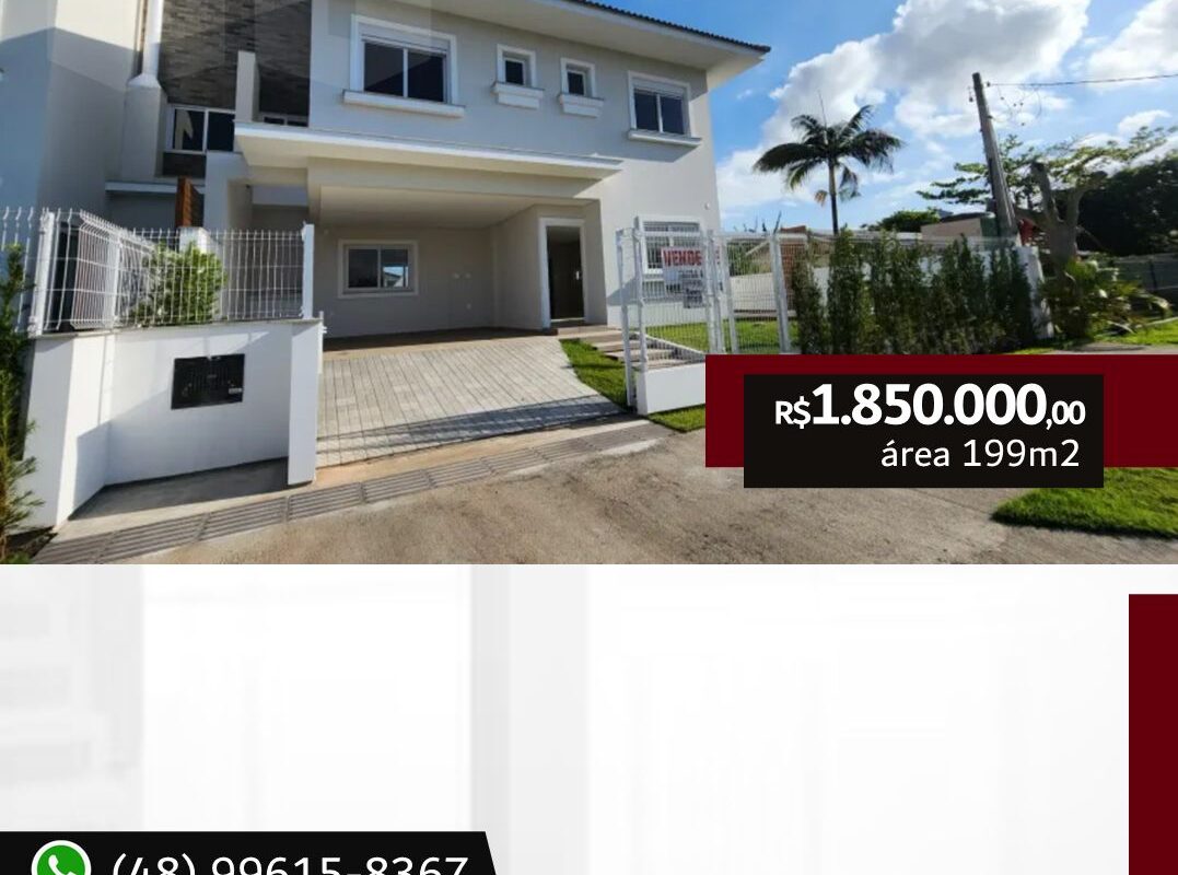 *Casa com 3 Dormitórios à venda,199 m² por R$ 1.850.000 – Daniela – Florianópolis/SCBrasil