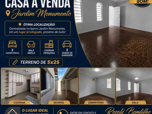 Oportunidade, Casa no Jardim Monumento em Piracicaba