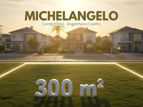 Terreno Plano 300m² no Condomínio Michelangelo (Entrada R$ 30k e Saldo em 180x)